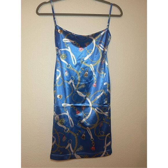 NWT Ser.o.ya Lillian Bodycon Dress in Nautical Blue - Picture 3 of 7